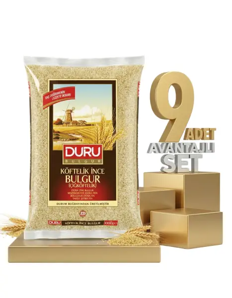 Duru Çiğ Köftelik Bulgur 9x1 Kg - 1
