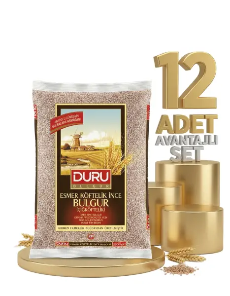 Duru Esmer Çiğ Köfte Bulgur 12x1 Kg - 1