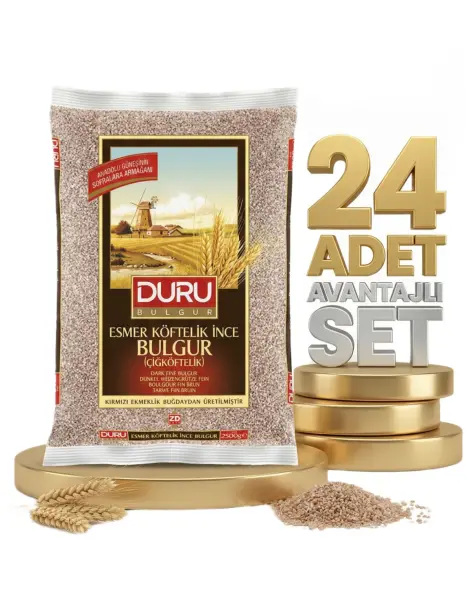 Duru Esmer Çiğ Köfte Bulgur 24x1 Kg - 1