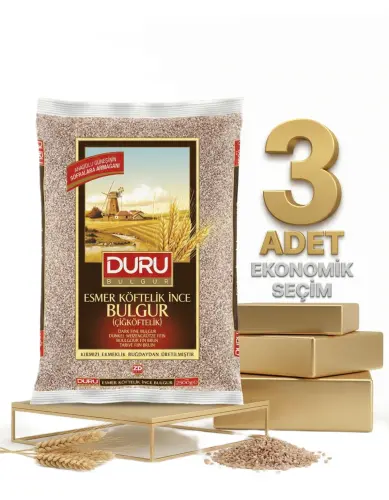 Duru Esmer Çiğ Köfte Bulgur 3x1 Kg - Duru