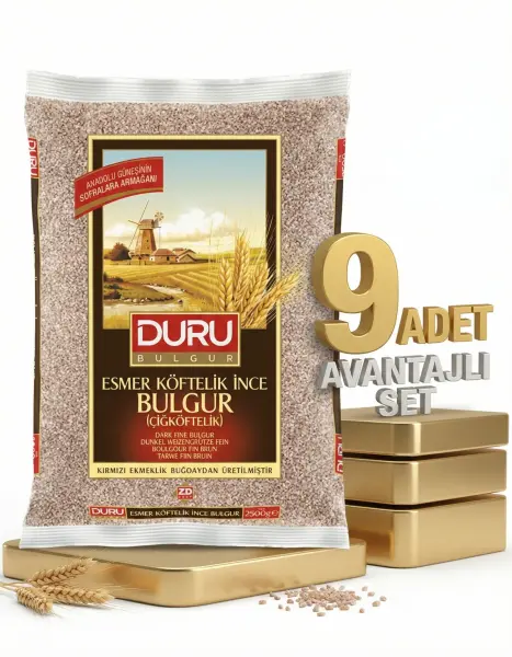 Duru Esmer Çiğ Köfte Bulgur 9x1 Kg - 1