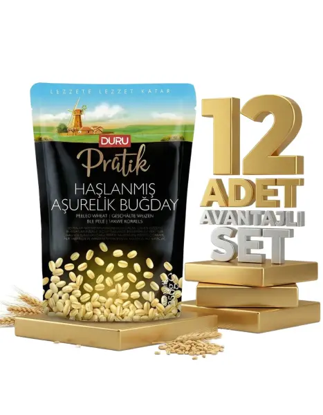 Duru Haşlanmış Aşurelik Buğday 12x250 Gr - 1