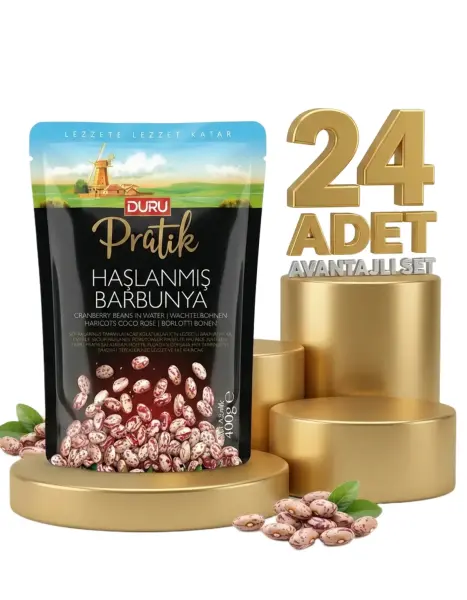 Duru Haşlanmış Barbunya 24x400 Gr - 1