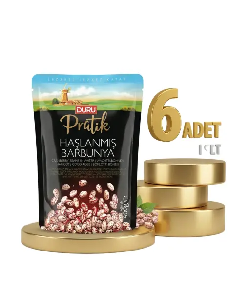 Duru Haşlanmış Barbunya 6x400 Gr - 1