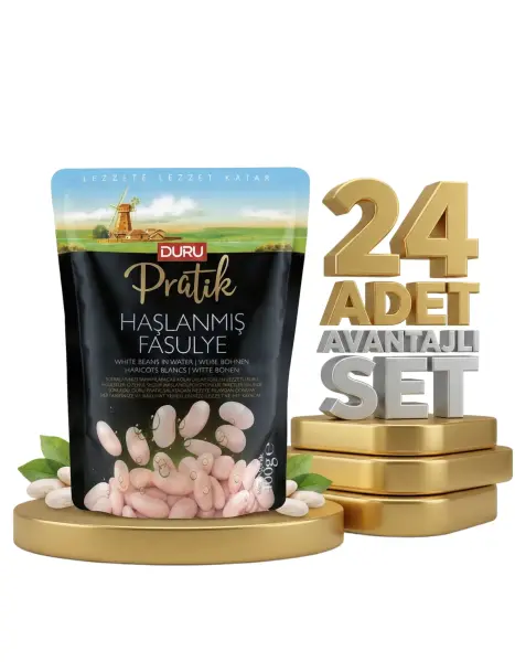 Duru Haşlanmış Fasulye 24x400 Gr - 1
