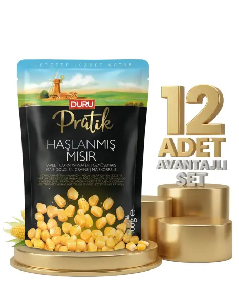 Duru Haşlanmış Mısır 12x400 Gr - 1