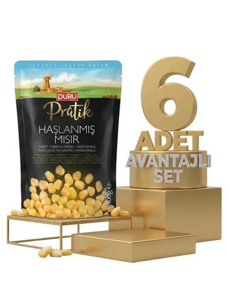 Duru Haşlanmış Mısır 6x400 Gr - 1