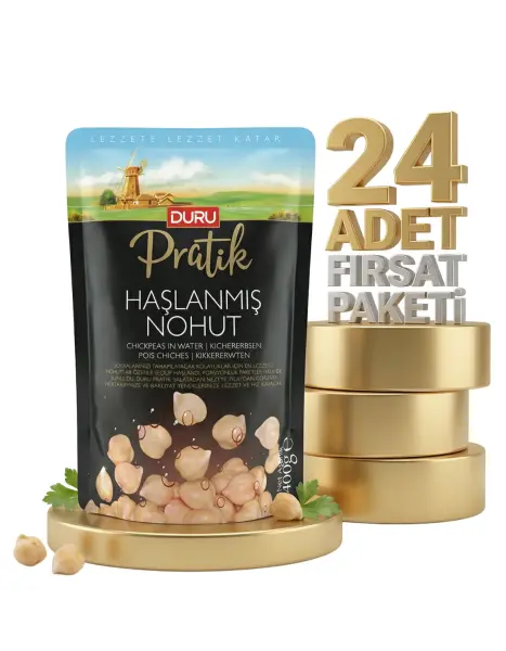 Duru Haşlanmış Nohut 24x400 Gr - 1