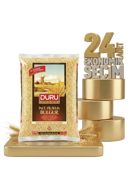 Duru İnce Pilavlık (midyat) Bulgur 24x1 Kg - 1