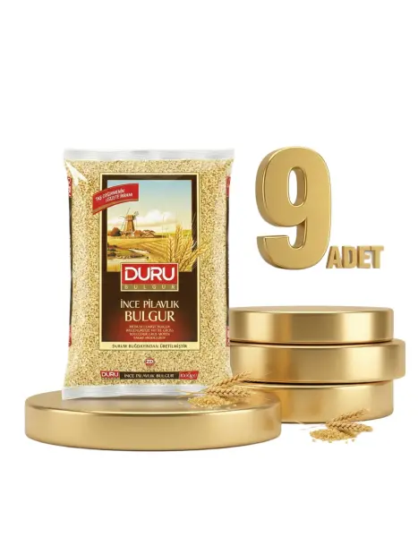 Duru İnce Pilavlık (midyat) Bulgur 9x1 Kg - 1