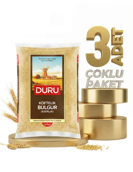 Duru Köftelik Bulgur 3x2 Kg - 1