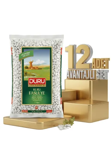 Duru Kuru Fasulye 7 Mm 12x1 Kg - Duru