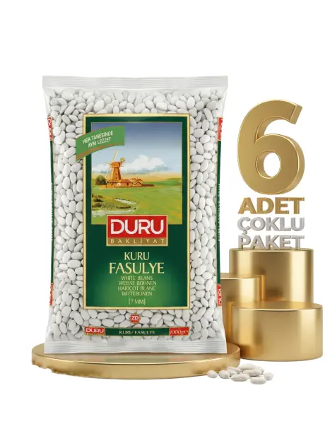 Duru Kuru Fasulye 7 Mm 6x1 Kg - 1
