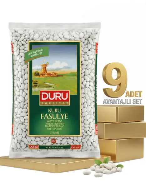Duru Kuru Fasulye 7 Mm 9x1 Kg - 1