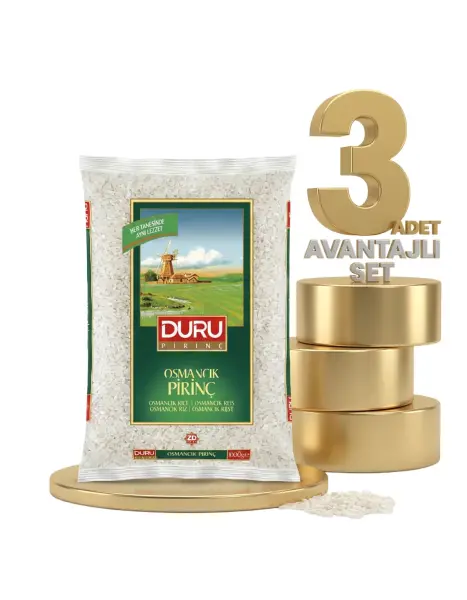 Duru Osmancı Pirinç 3x1 Kg - 1