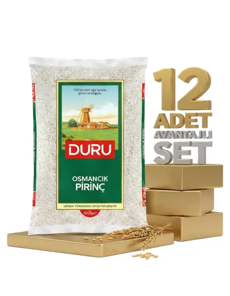 Duru Osmancık Pilavlık Prinç 12x2 Kg - 1