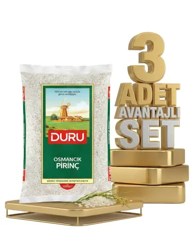 Duru Osmancık Pilavlık Prinç 3x2 Kg - Duru