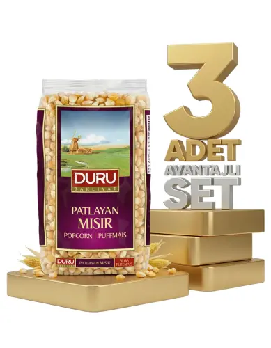 Duru Patlayan Mısır 3x500 Gr - Duru