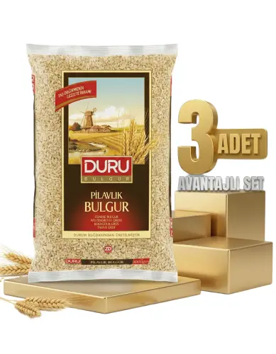Duru Pilavlık Bulgur 3x1 Kg - Duru