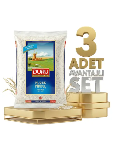 Duru Pilavlık Pirinç 3x2,5 Kg - 1