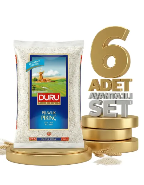 Duru Pilavlık Pirinç 6x2,5 Kg - 1