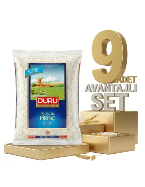 Duru Pilavlık Pirinç 9x2,5 Kg - 1