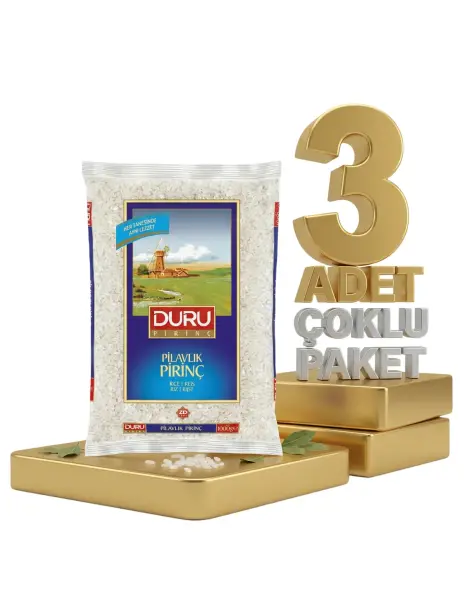 Duru Pilavlık Prinç 3x1 Kg - 1