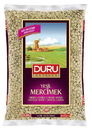 Duru Yeşil Mercimek 1 Kg - Duru