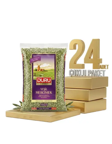 Duru Yeşil Mercimek 24x1 Kg - 1