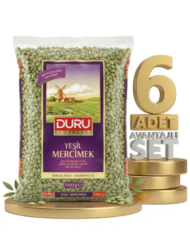 Duru Yeşil Mercimek 6x1 Kg - 2
