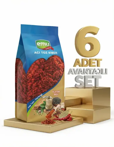 Emu Acı Toz Biber 6x60 Gr - Emu