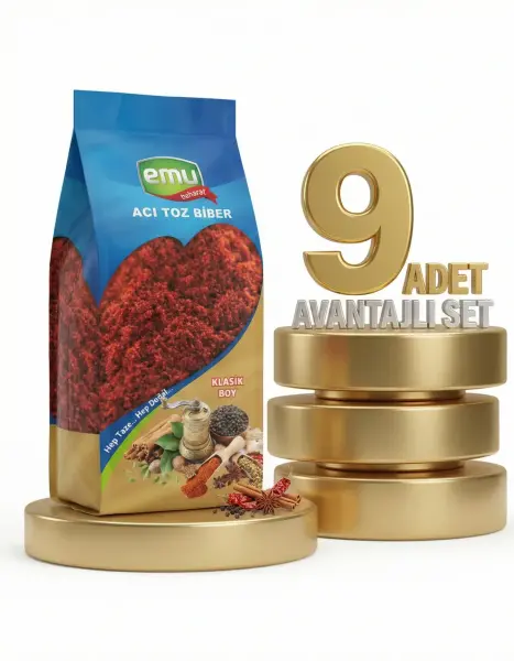Emu Acı Toz Biber 9x60 Gr - 1