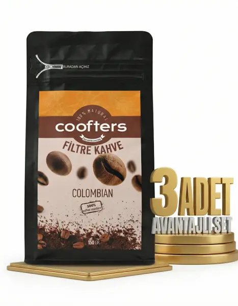 Emu Coofters Colombian Filtre Kahve 3x150 Gr - 1