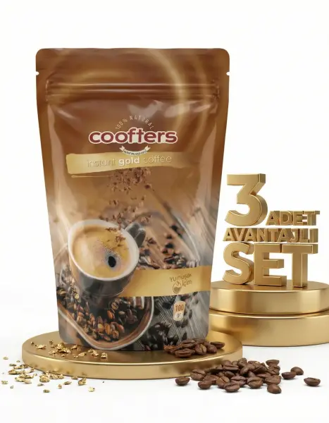 Emu Coofters Instant Gold Kahve 3x100 Gr - 1