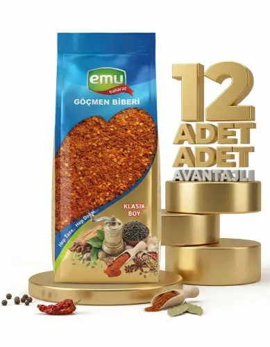 Emu Göçmen Acı Pul Biber 12x40 Gr - Emu