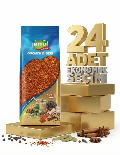 Emu Göçmen Acı Pul Biber 24x40 Gr - 1