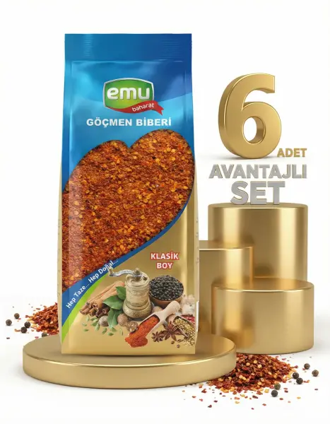 Emu Göçmen Acı Pul Biber 6x40 Gr - 1