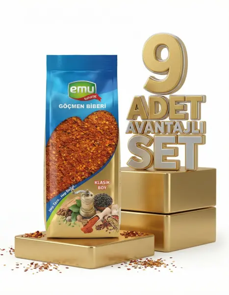 Emu Göçmen Acı Pul Biber 9x40 Gr - 1