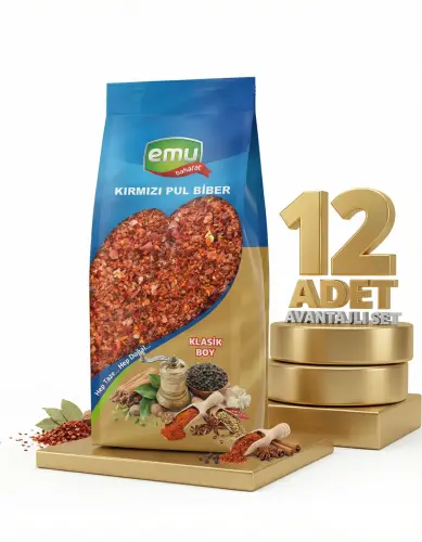 Emu Kırmızı Pul Biber 12x60 Gr - Emu