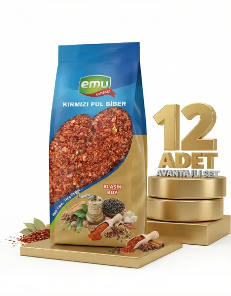 Emu Kırmızı Pul Biber 12x60 Gr - 1
