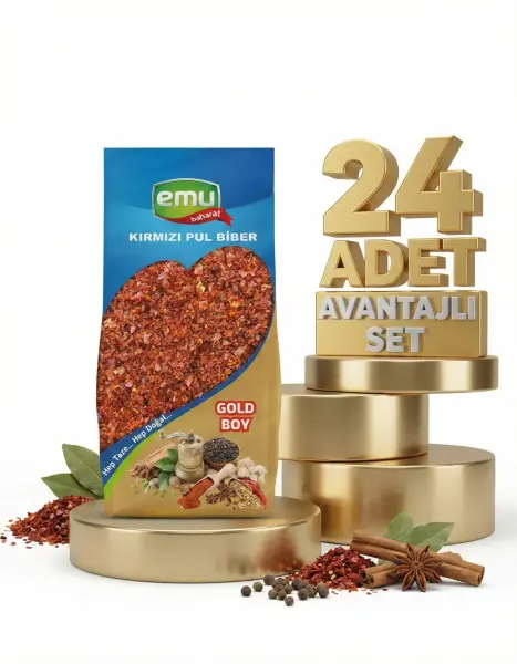 Emu Kırmızı Pul Biber 24x200 Gr - 1