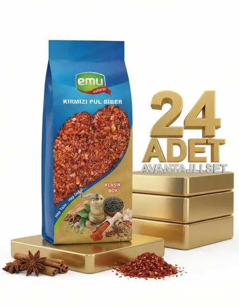 Emu Kırmızı Pul Biber 24x40 Gr - 1