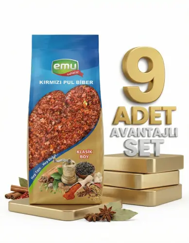 Emu Kırmızı Pul Biber 9x60 Gr - Emu