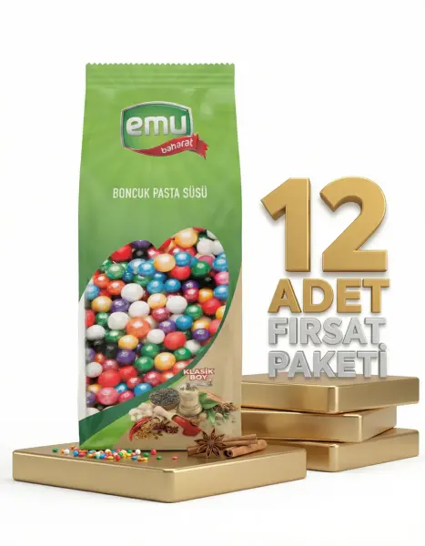 Emu Klasik Boy Boncuk Pasta Süsü 12x50 Gr - 1