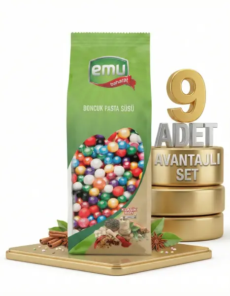 Emu Klasik Boy Boncuk Pasta Süsü 9x50 Gr - 1