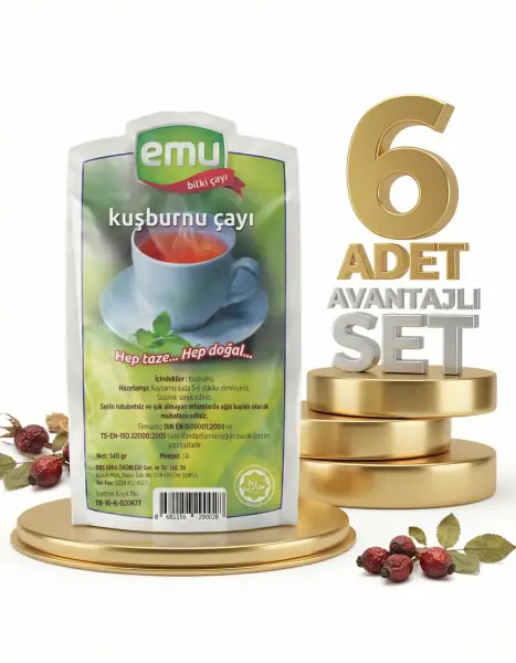 Emu Kuşburnu Çay 6x120 Gr - 1