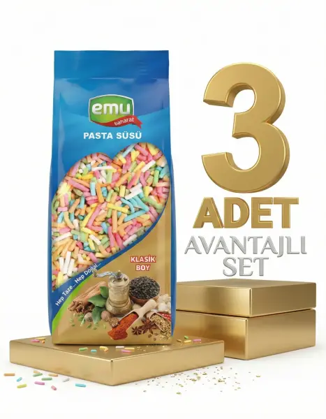 Emu Pasta Süsü 3x50 Gr - 1