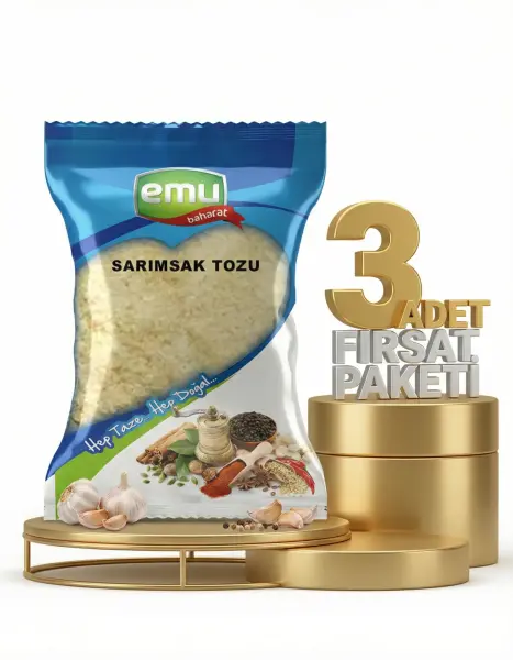 Emu Sarımsak Tozu 3x40 Gr - 1