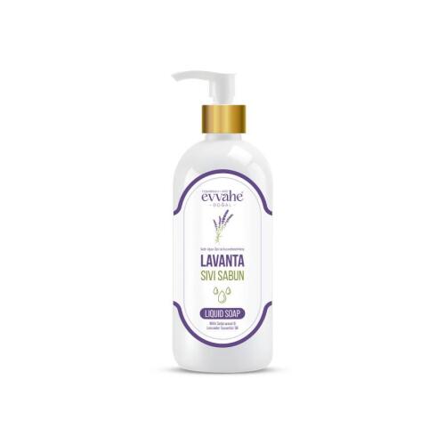Evvahe Sedir Ağacı Özü İle Kuvvetlendirilmiş Lavanta Yağlı Bitkisel Sıvı Sabun 400 Ml - EVVAHE