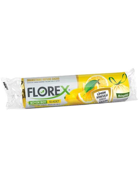 Flexi Büzgülü Büyük Boy Çöp Torbası Limon Kokulu - 1